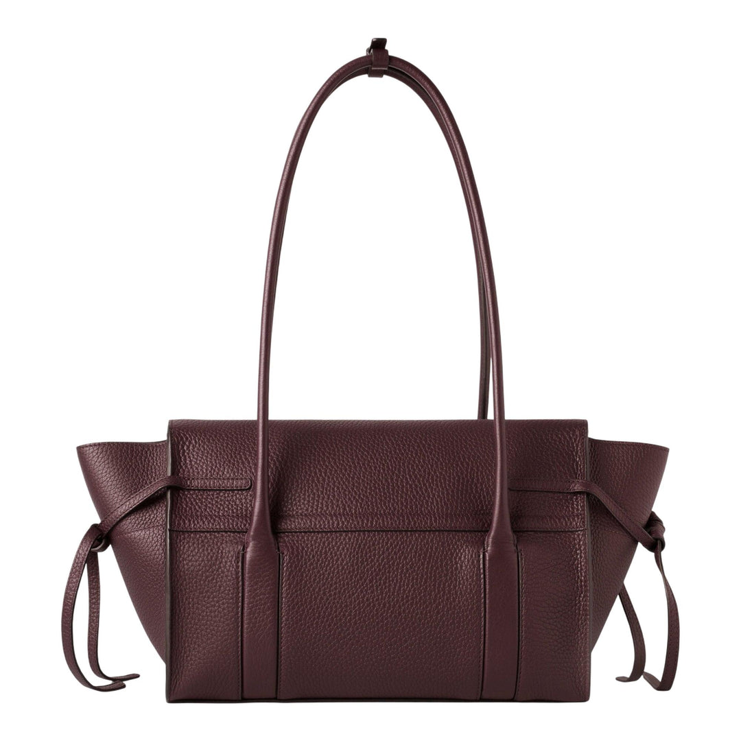 Club21 - Mulberry - Small Soft Bayswater Black Cherry Heavy Grain - SMALL SHOULDER BAGS - Black Cherry