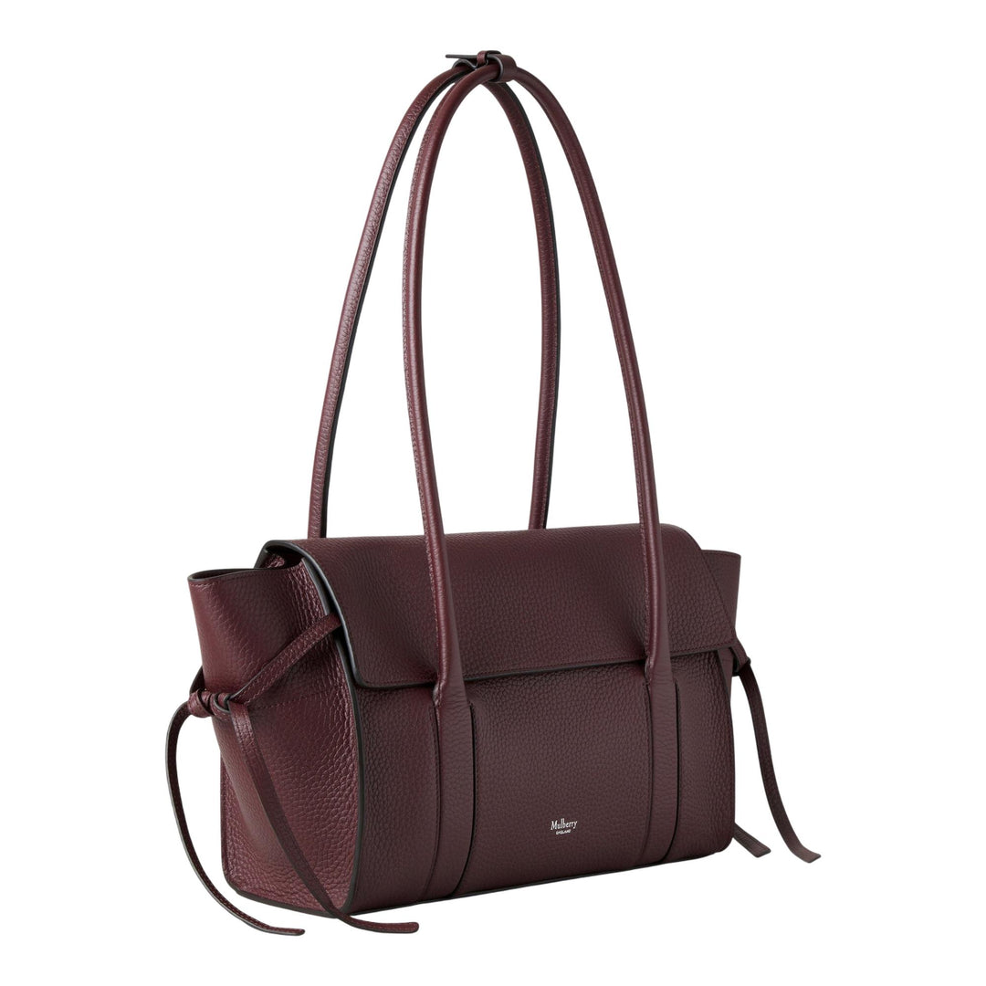 Club21 - Mulberry - Small Soft Bayswater Black Cherry Heavy Grain - SMALL SHOULDER BAGS - Black Cherry