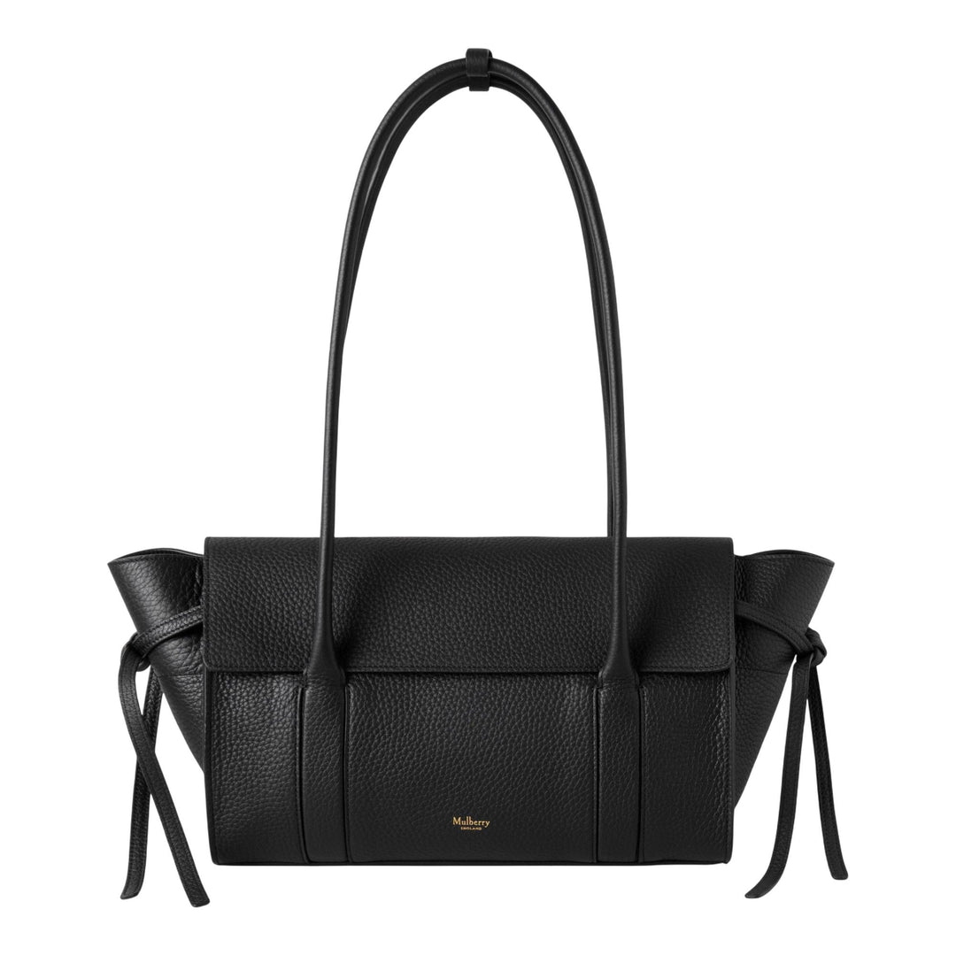 Club21 - Mulberry - Small Soft Bayswater Black Heavy Grain - SMALL SHOULDER BAGS - Black