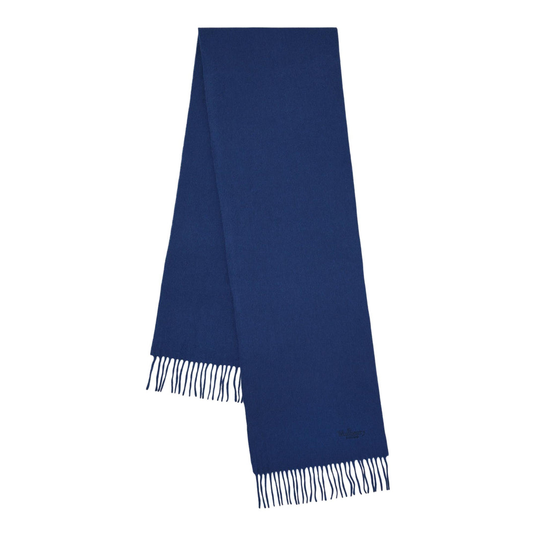 Club21 - Mulberry - Small Solid Merino Wool Scarf Stormy Blue Merino Wool - SCARVES - Stormy Blue
