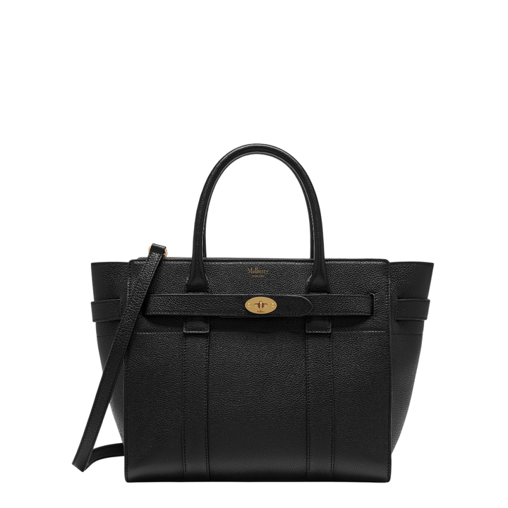 Small Zipped Bayswater Black Small Classic Grain
