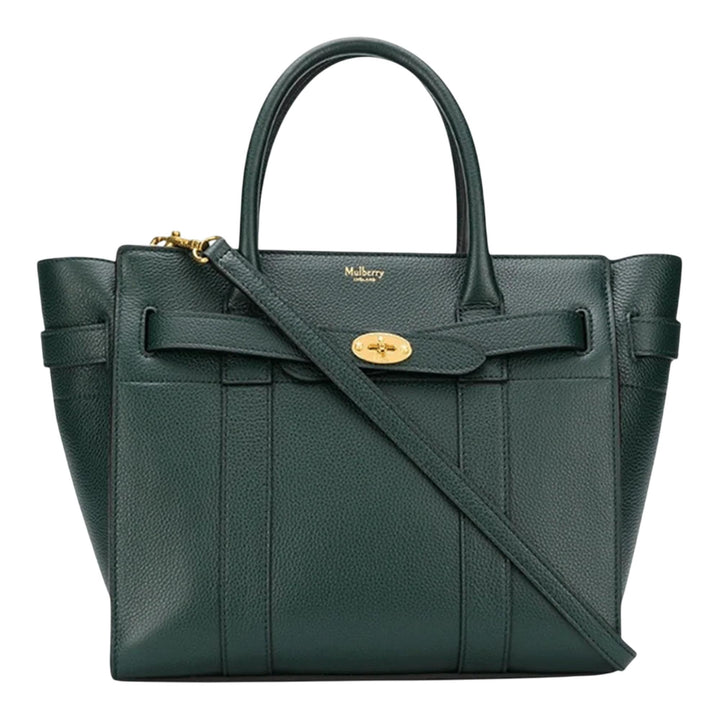 Club21 - Mulberry - Small Zipped Bayswater Small Classic Grain (Mulberry Green) - SHOULDER BAGS - Mulberry Green