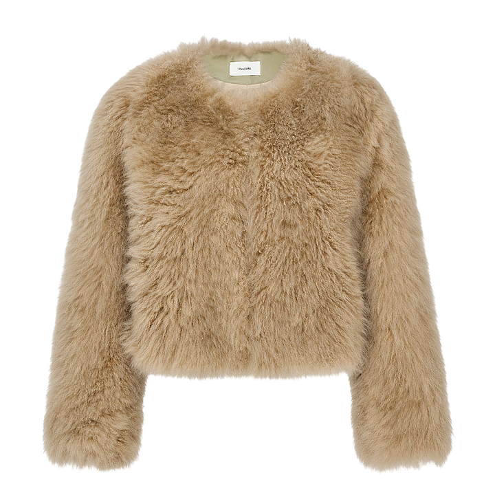 Cropped Faux Fur Jacket