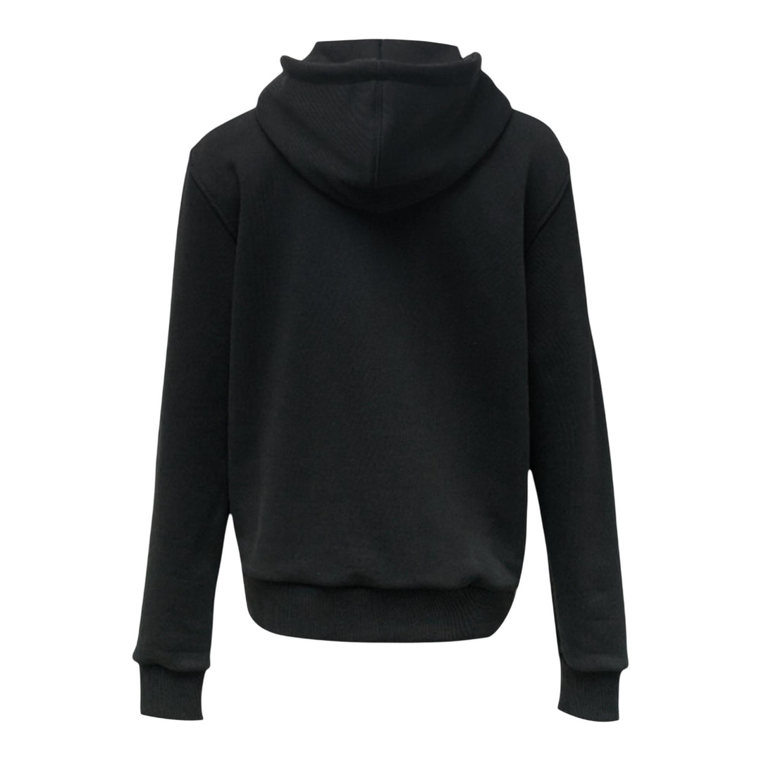 Club21 - NACHE - Ruffle Hoodie Zip-Up Black - SWEATERS - Black