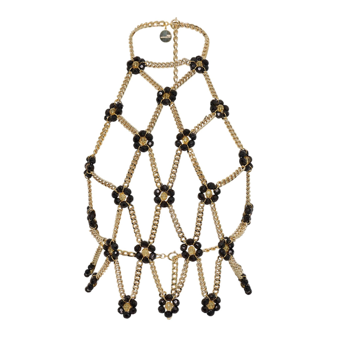 Club21 - Noir Kei Ninomiya - Beads X Chain Vest - VESTS - Black