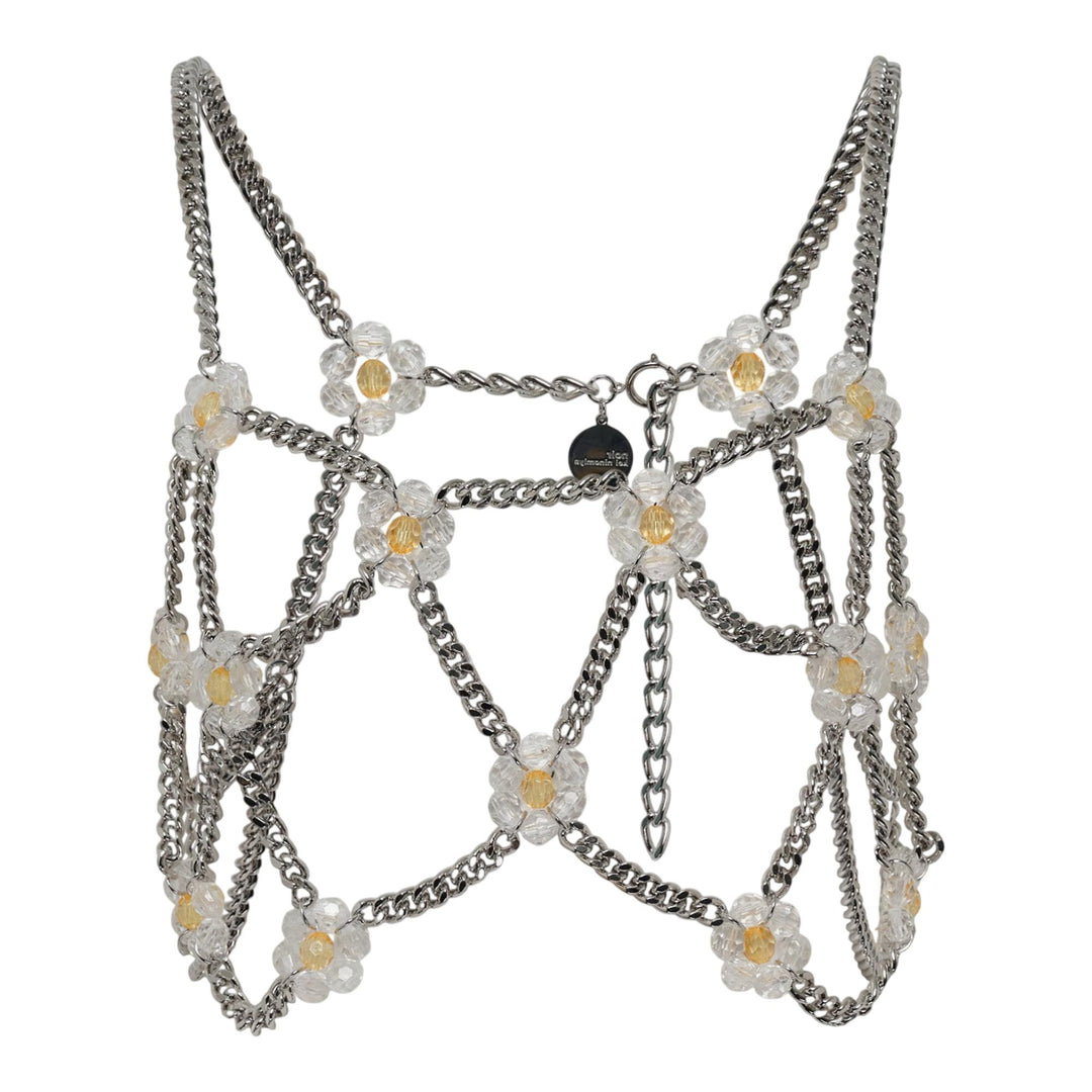 Club21 - Noir Kei Ninomiya - Beads X Chain Vest - VESTS - White