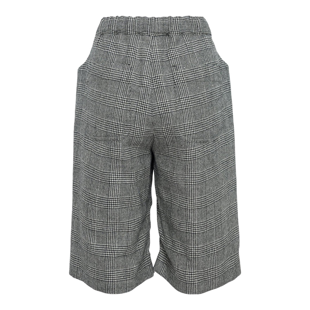 Club21 - Noir Kei Ninomiya - Checkered Pattern Wool Tweed Shorts - SHORTS - Black