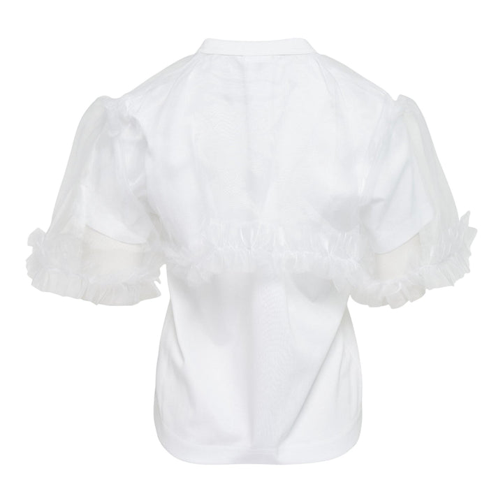 Club21 - Noir Kei Ninomiya - Cotton Ponte X Polyester Tee - TEES - White