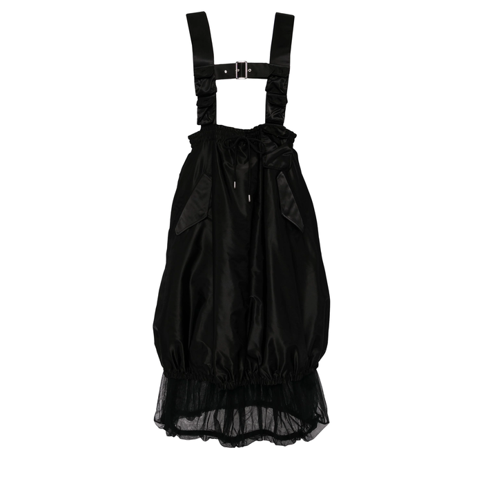 Noir_Kei_Ninomiya_Nylon_Twill_Pinafore_Black