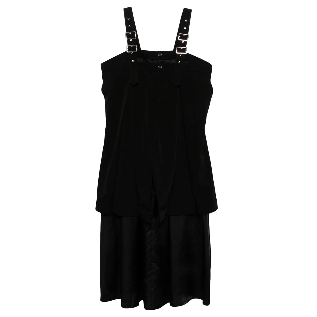 Noir_Kei_Ninomiya_Polyester_Grosgrain_Dress_Black