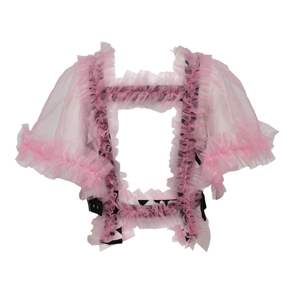 Club21 - Noir Kei Ninomiya - Polyester Organdy Vest - VESTS - Pink