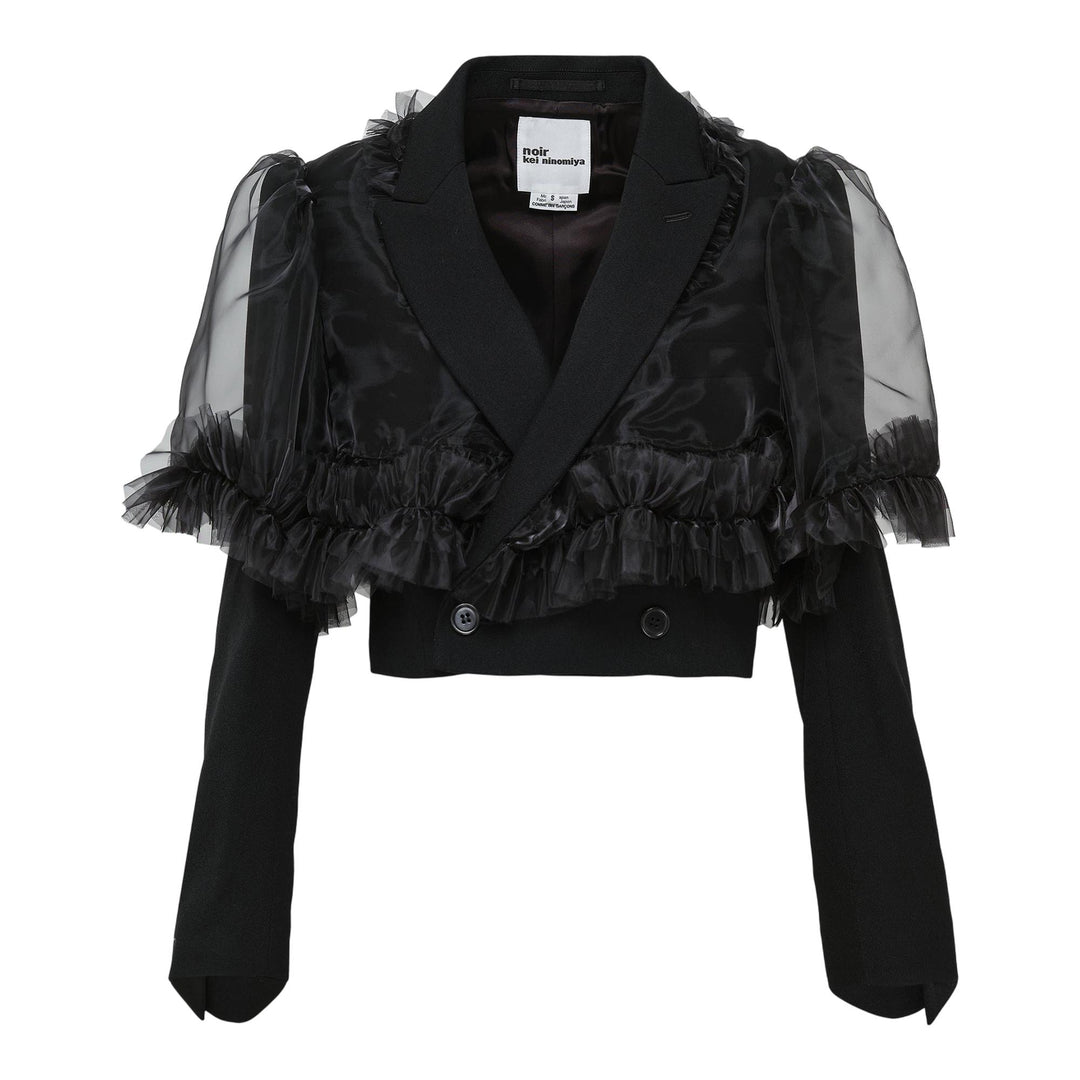 Club21 - Noir Kei Ninomiya - Wool Gabardine Polyester Jacket - JACKETS - Black