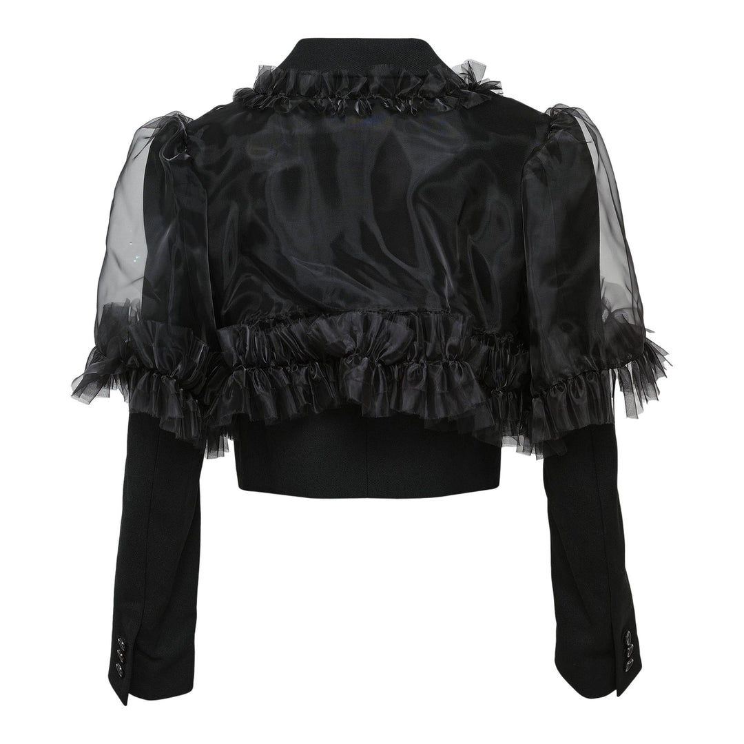 Club21 - Noir Kei Ninomiya - Wool Gabardine Polyester Jacket - JACKETS - Black
