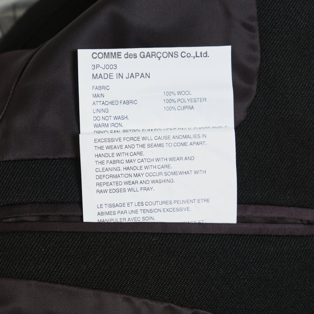 Club21 - Noir Kei Ninomiya - Wool Gabardine Polyester Jacket - JACKETS - Black