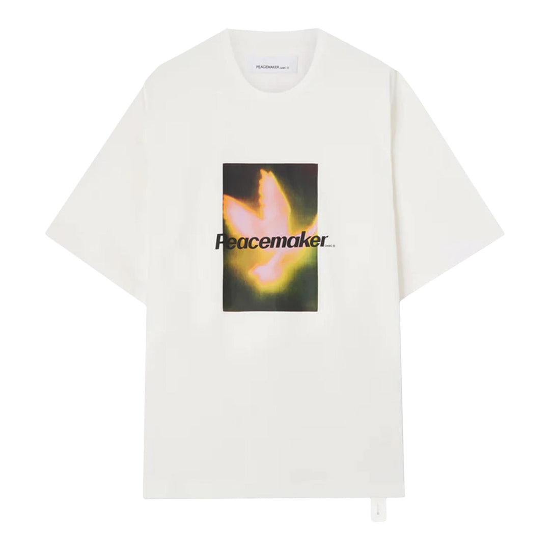 Club21 - OAMC Peacemaker - Peacemaker Bird Short Sleeve T-Shirt - TEES - White
