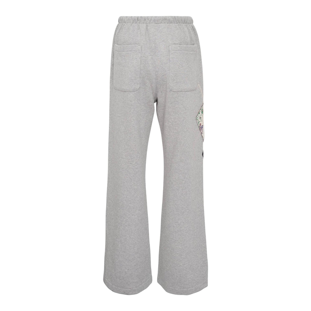 Club21 - OPEN YY - Argyle Patched Lounge Pants - PANTS - Light Grey