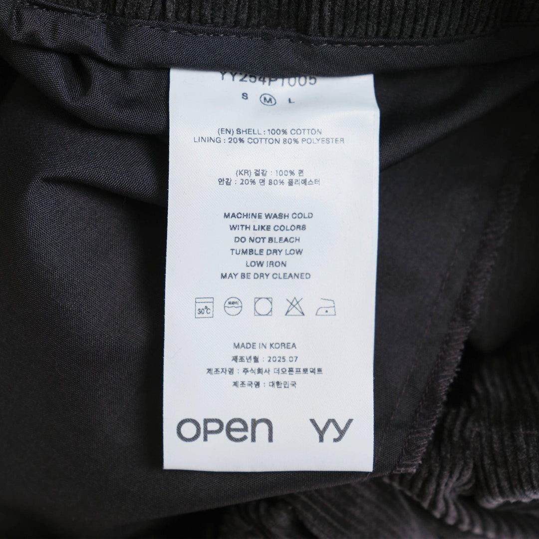 Club21 - OPEN YY - Corduroy Full Gather Pants - PANTS - Blue