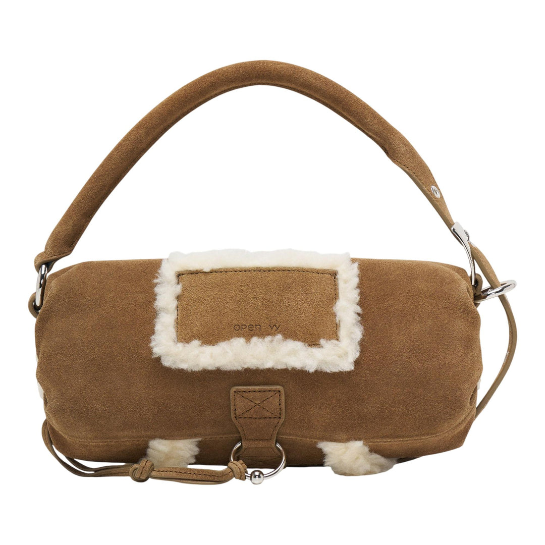 Club21 - OPEN YY - Shearling Stud Pillow Handle - HANDBAGS - Brown