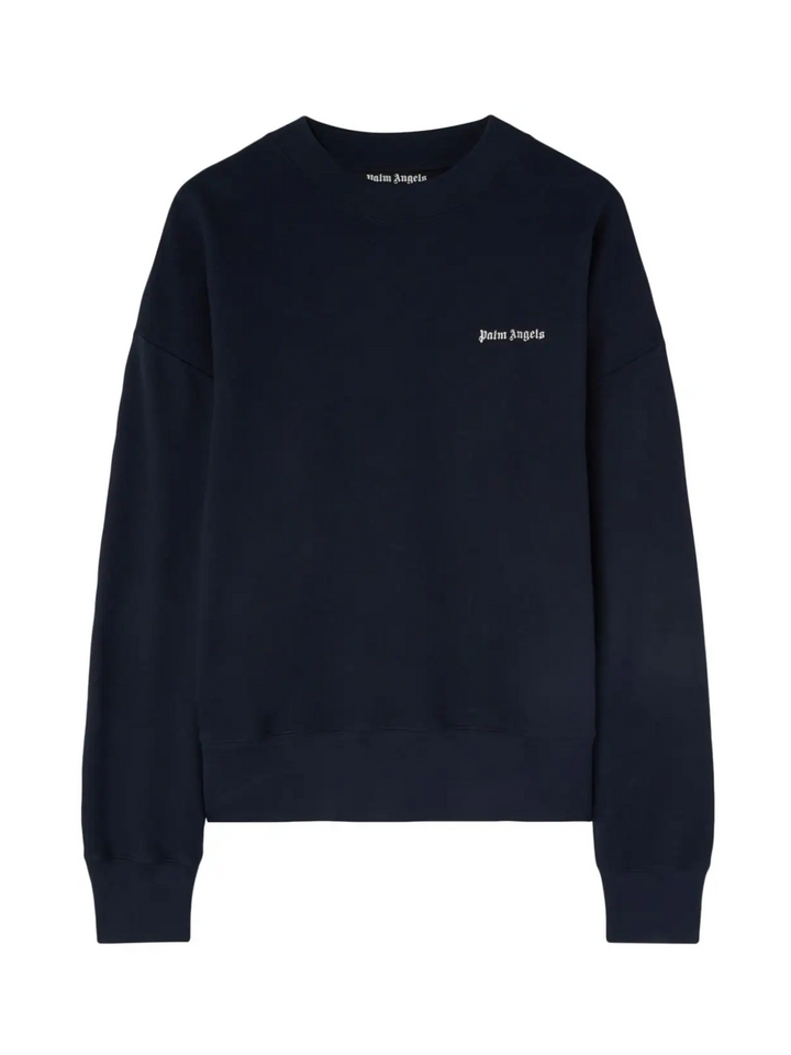 PALMANGELS_BackLogoCrewneckTee_Navy