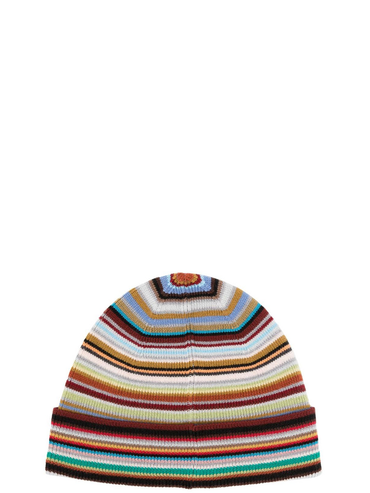 PAULSMITH_MenHatBeanieSignatureStripe_Multi