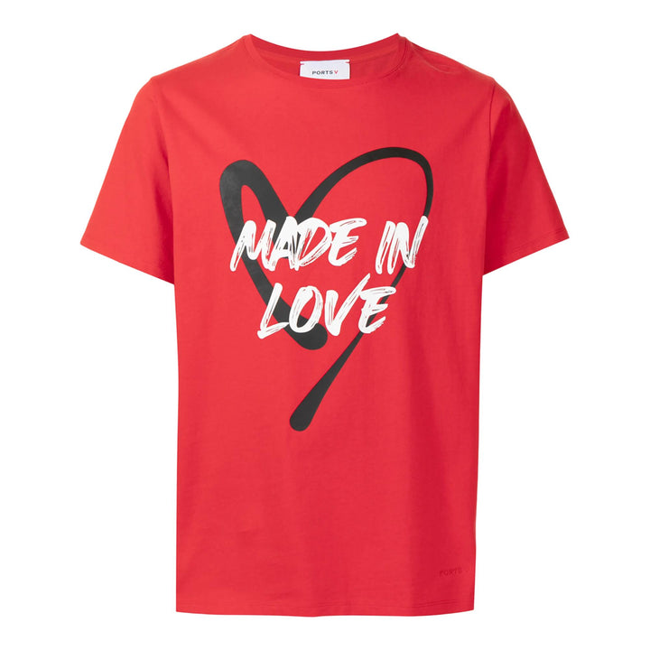 Club21 - PORTS V - Mens Knitted T-Shirt - TEES - Red