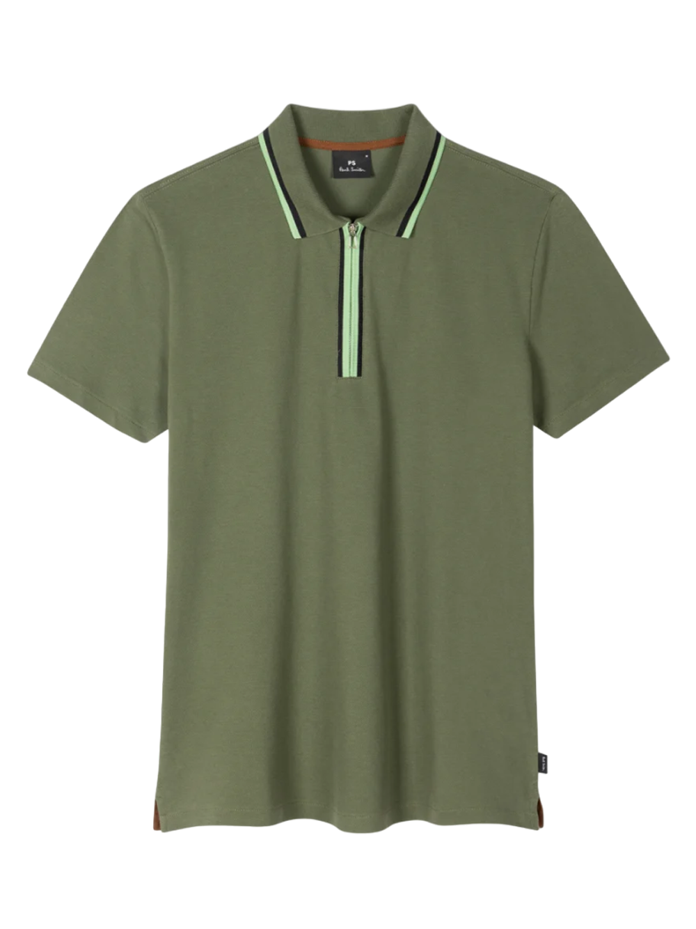 PSPAULSMITH_MensRegularPoloZip_Green