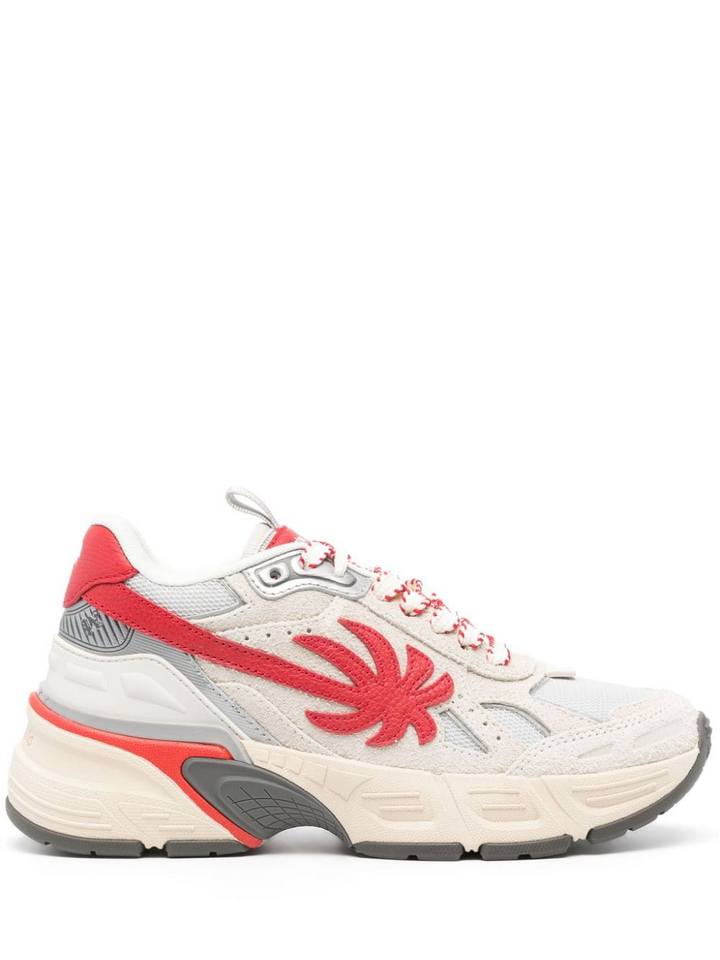 The Palm Runner Beige Red Women