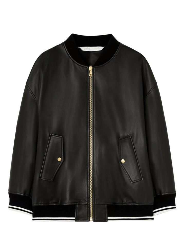 Palm_Angels_College_Leather_Bomber_Black