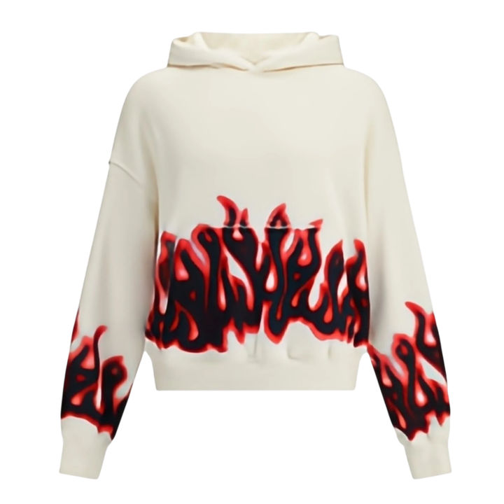 Flames Loose Hoodie