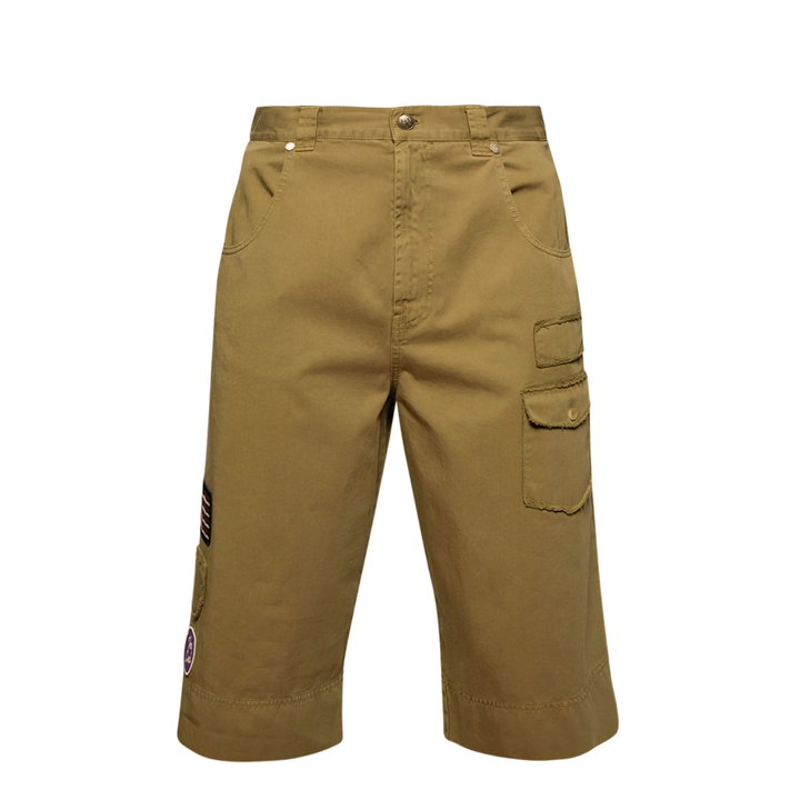 Military Patch Bermuda Loose Shorts