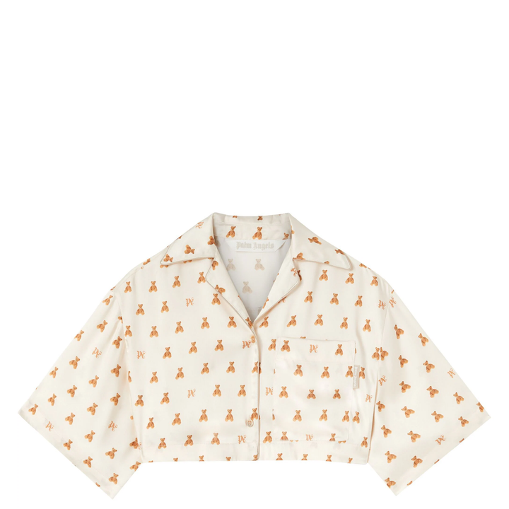 Palm_Angels_Mini_Bear_Monogram_Crop_Shirt_Brown