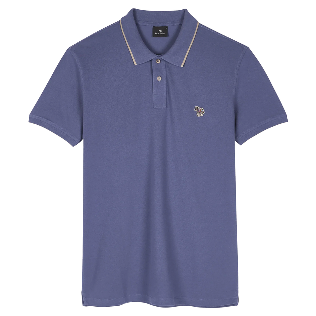 Mens Regular Fit Polo Zebra Badge