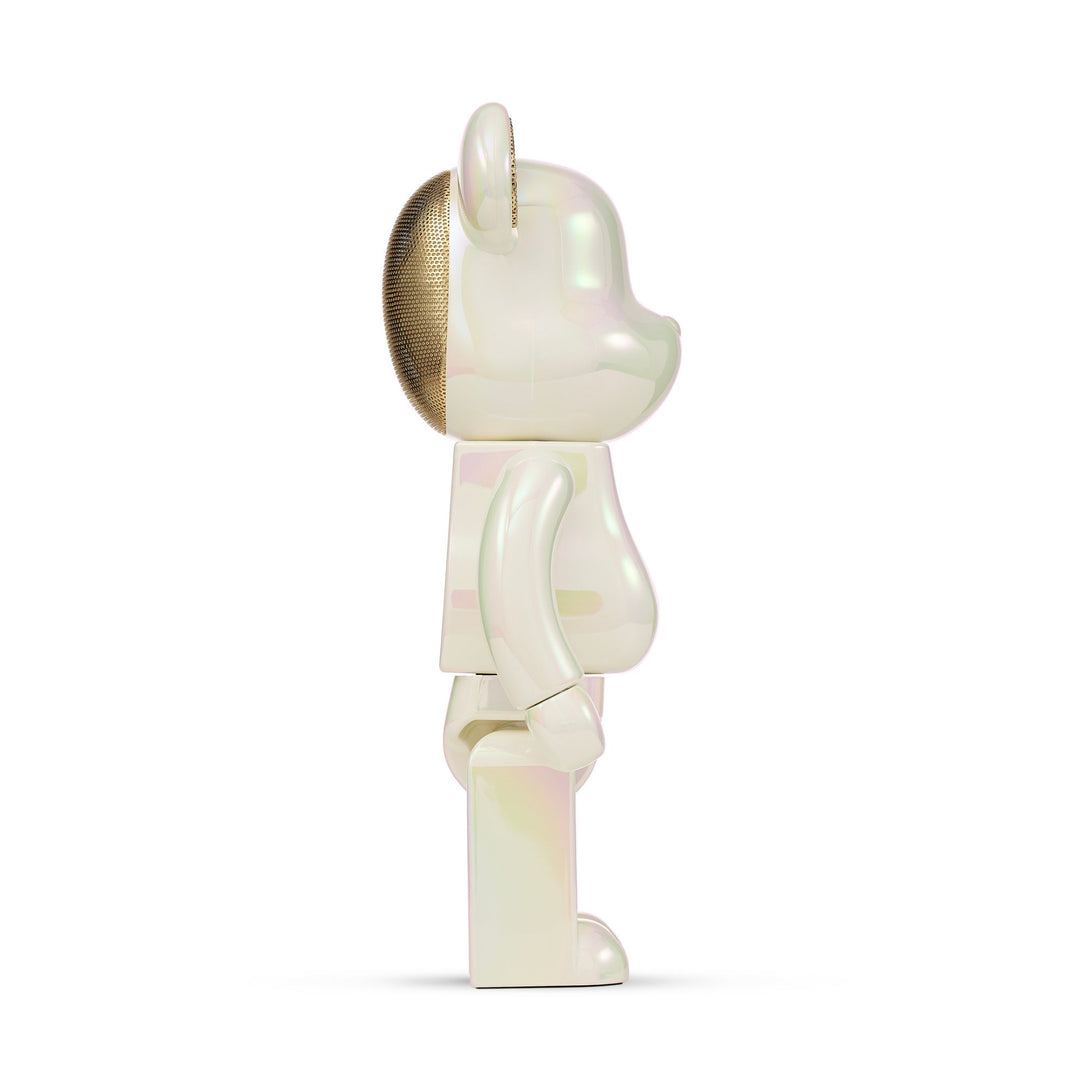 BE@RBRICK AUDIO 400% Portable Bluetooth® Speaker Iridescent Collection Pearl Mirage