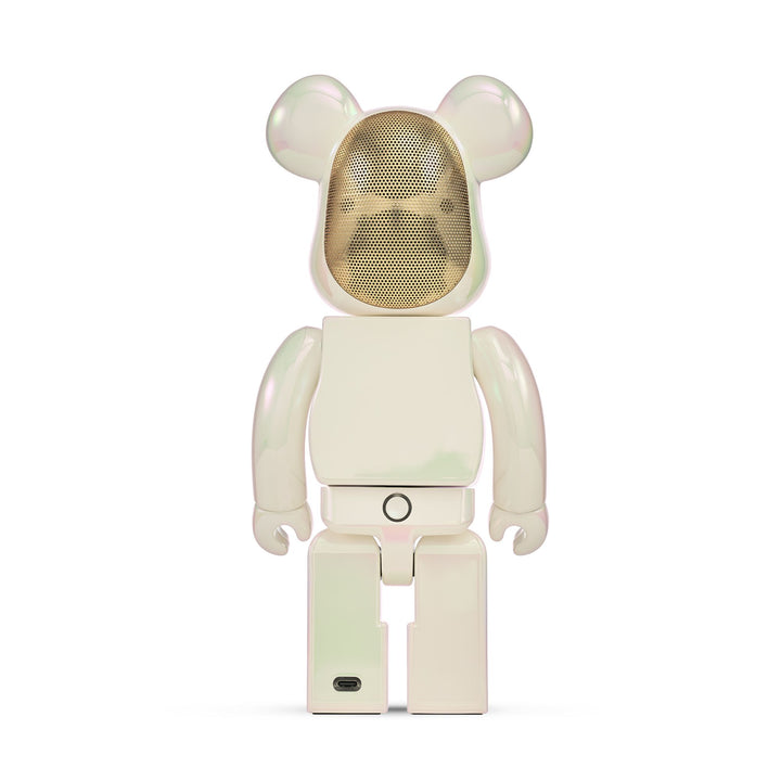 BE@RBRICK AUDIO 400% Portable Bluetooth® Speaker Iridescent Collection Pearl Mirage