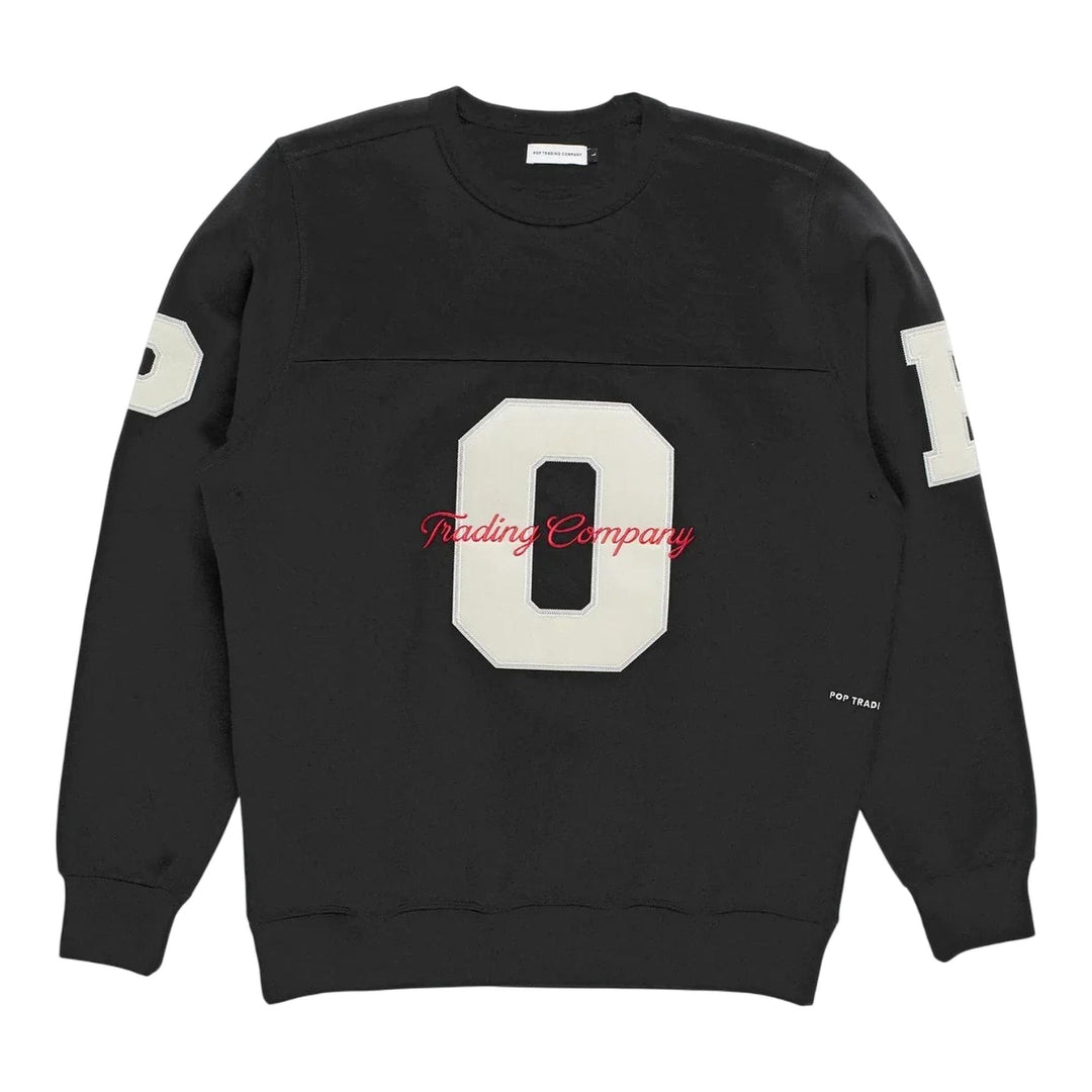 Club21 - Pop Trading Company - College Crewneck Sweatshirt - SWEATSHIRTS - Black