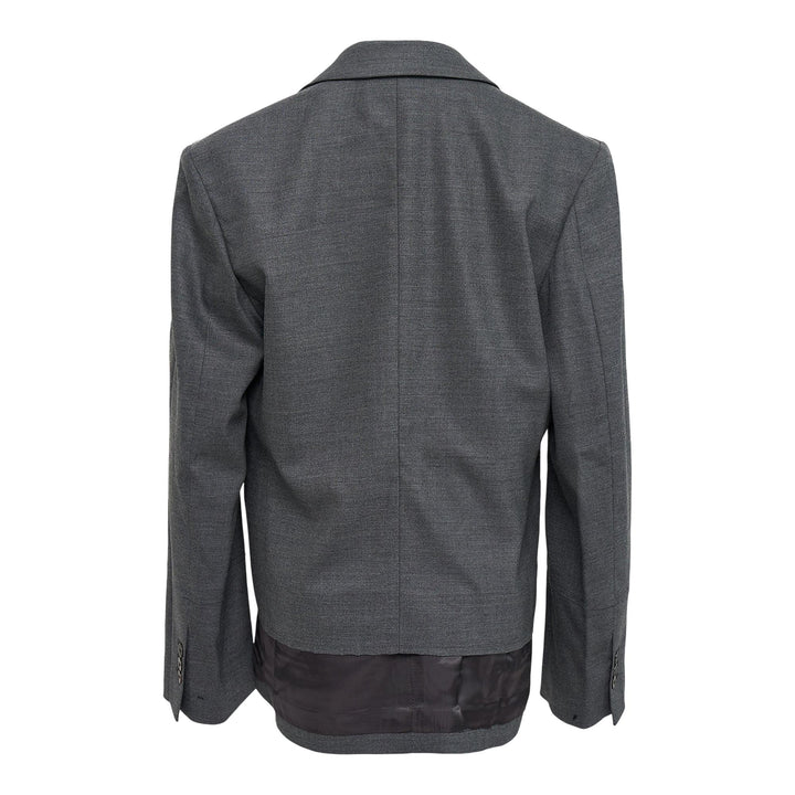 Club21 - RE;CODE - Raw Edge Pocket Oversized Jacket - JACKETS - Grey