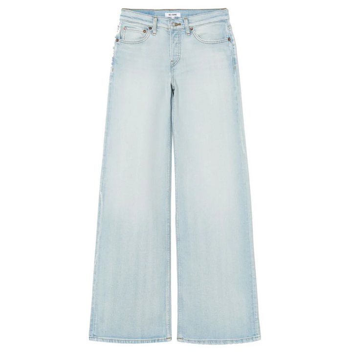 Mid Rise Wide Leg Jeans