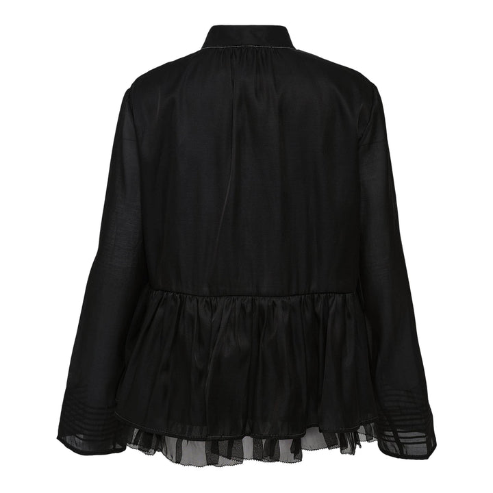 Club21 - Renli Su - Wool Polyester Flared Shorts - BLOUSES - Black