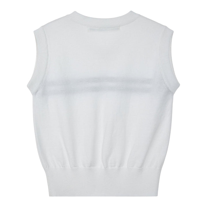 Club21 - Rest&Recreation - Double Line Knit Vest - KNIT TOPS - White