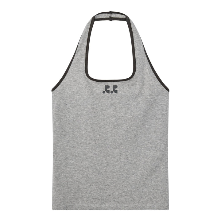Club21 - Rest&Recreation - Halter Neck Sleeveless Top - TANK TOPS - Grey