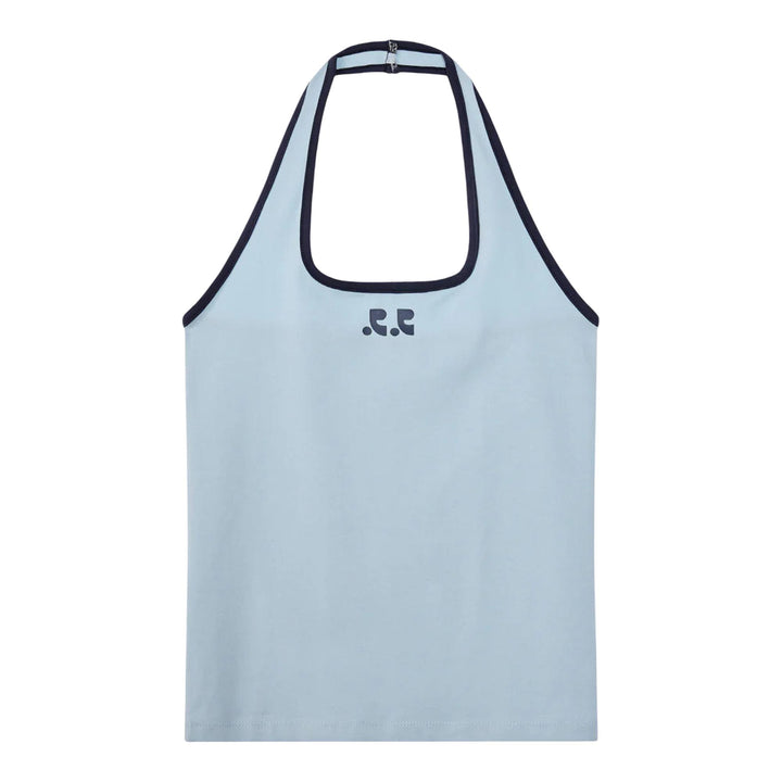 Club21 - Rest&Recreation - Halter Neck Sleeveless Top - TANK TOPS - Light Blue