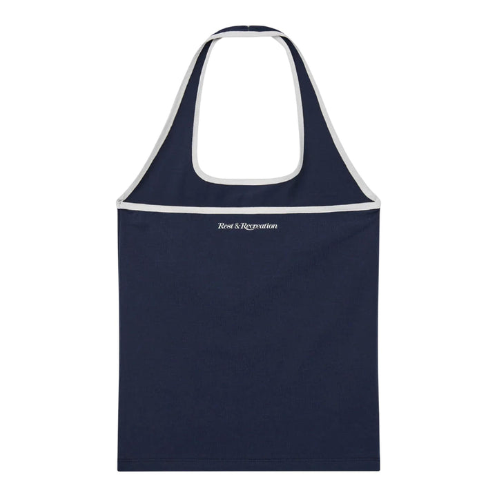 Club21 - Rest&Recreation - Halter Neck Sleeveless Top - TANK TOPS - Navy