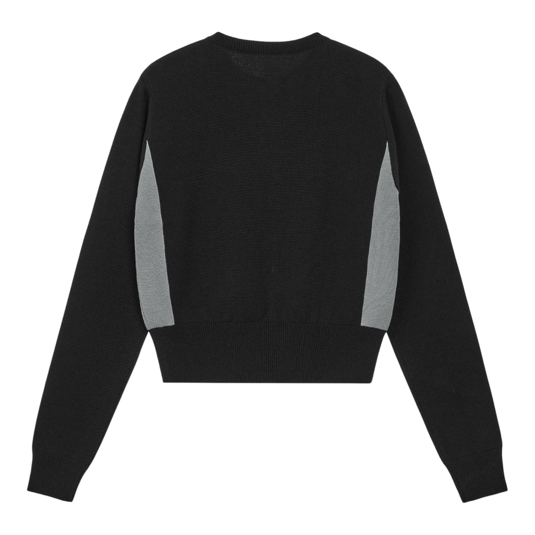 Club21 - Rest&Recreation - Round Neck Knit Zip-Up Cardigan - CARDIGANS - Black