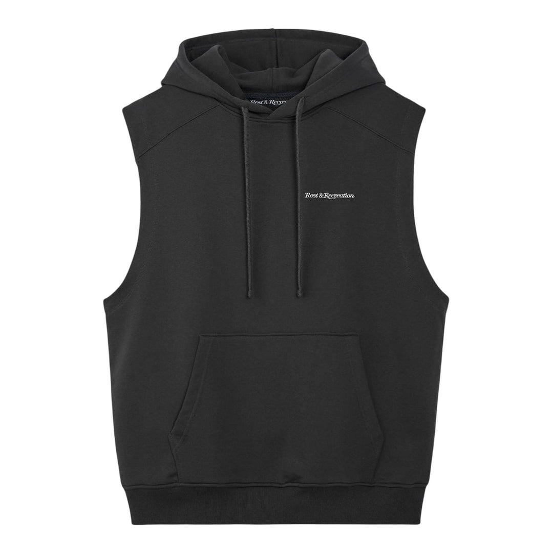 Club21 - Rest&Recreation - Sleeveless Hoodie - SWEATSHIRTS - Charcoal