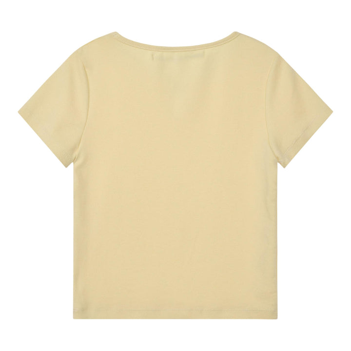 Club21 - Rest&Recreation - U-Neck Logo Clip Top - TEES - Yellow