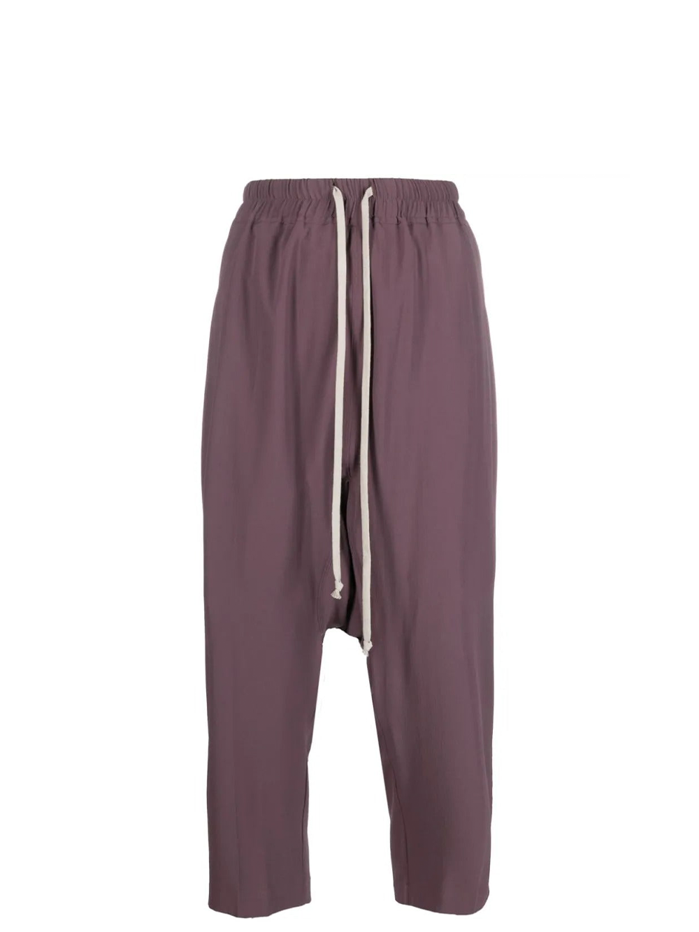 Rick Owens Drawstring Cropped Pants Purple 1