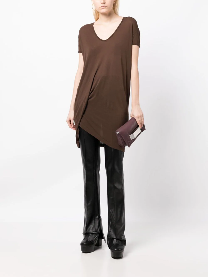 Rick-Owens-Hiked-Tee-Brown-2