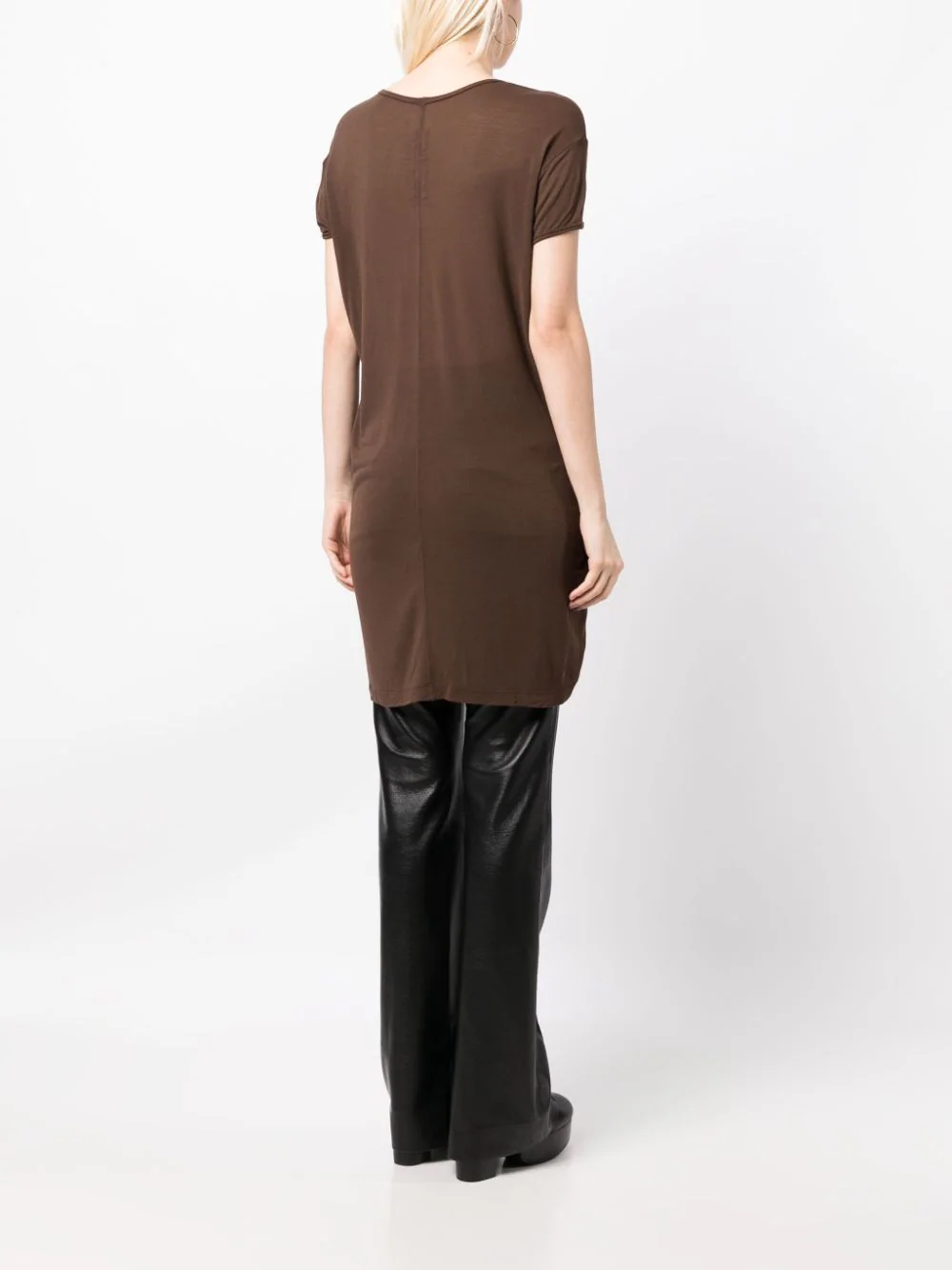 Rick-Owens-Hiked-Tee-Brown-4