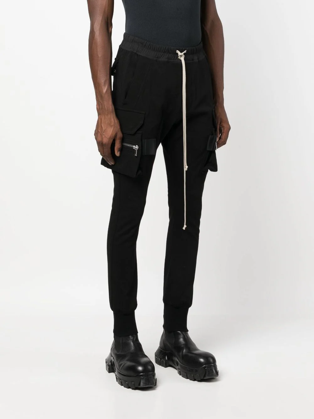 Rick-Owens-Mastodon-Cargo-Heavy-Jersey-Sweatpants-Black-3