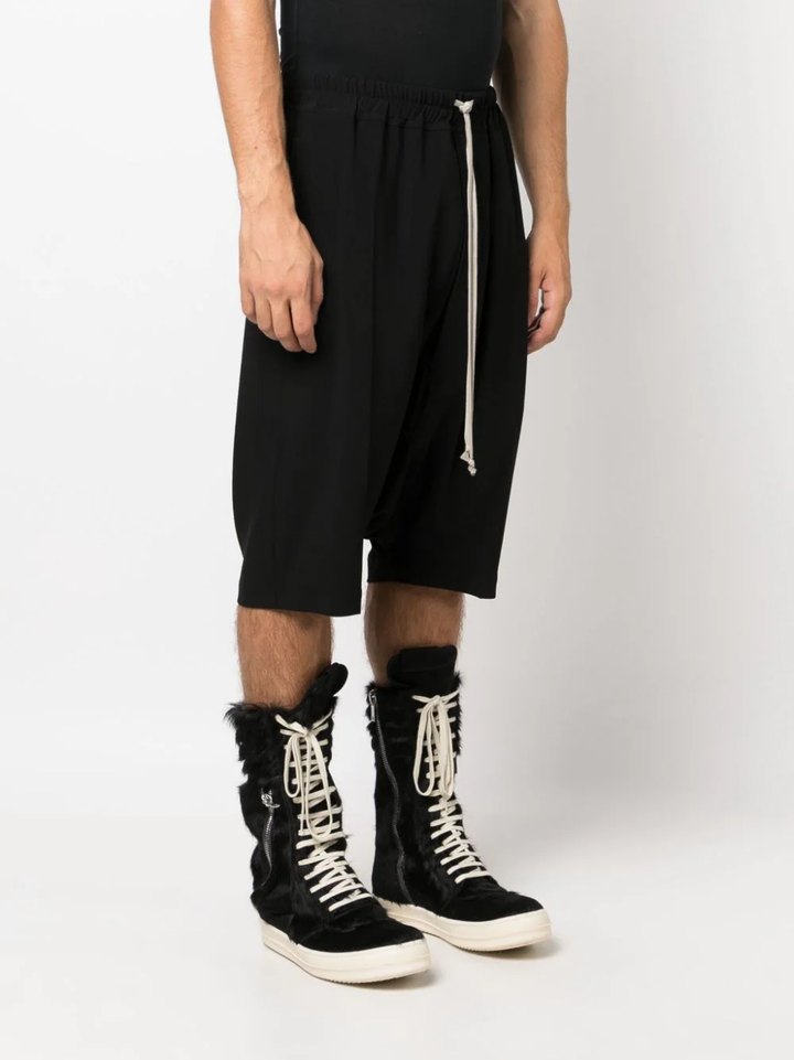 Rick-Owens-Rick-Pods-Heavy-Cady-Shorts-Black-3